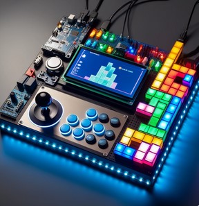 Futuristic Look of Arduino Tetris